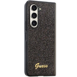 Guess Glitter Script-kasse til Samsung Galaxy Z Fold 5 - sort