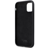 Karl Lagerfeld KLHCN61SMHCNPK case for iPhone 11 / Xr - black Silicone C Metal Pin