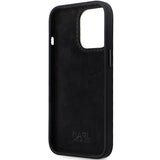 Karl Lagerfeld KLHCP13LSMHCNPK case for iPhone 13 Pro / 13 - black Silicone C Metal Pin