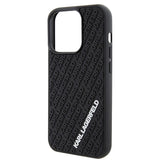 Karl Lagerfeld 3D Rubber Multi Logo case for iPhone 15 Pro - black