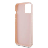 Karl Lagerfeld 3D Rubber Glitter Logo case for iPhone 15 Plus - pink