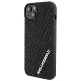 Karl Lagerfeld 3D Rubber Multi Logo case for iPhone 15 Plus - black