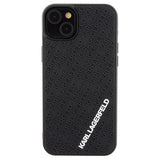 Karl Lagerfeld 3D Rubber Multi Logo case for iPhone 15 Plus - black