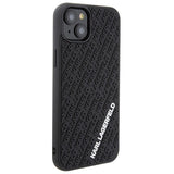 Karl Lagerfeld 3D Rubber Multi Logo case for iPhone 15 Plus - black