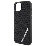Karl Lagerfeld 3D Rubber Multi Logo case for iPhone 15 Plus - black