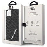 Karl Lagerfeld 3D Rubber Multi Logo case for iPhone 15 Plus - black