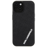 Karl Lagerfeld 3D Rubber Multi Logo case for iPhone 15 - black