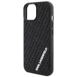 Karl Lagerfeld 3D Rubber Multi Logo case for iPhone 15 - black