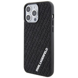Karl Lagerfeld 3D Rubber Multi Logo case for iPhone 15 Pro Max - black