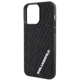 Karl Lagerfeld 3D Rubber Multi Logo case for iPhone 15 Pro Max - black