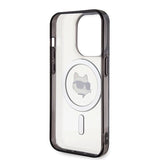 Karl Lagerfeld IML Choupette's Head MagSafe case for iPhone 15 Pro - transparent