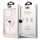 Karl Lagerfeld IML Choupette MagSafe case for iPhone 15 Pro - pink