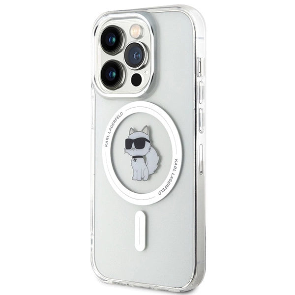 Karl Lagerfeld IML Choupette MagSafe case for iPhone 15 Pro - transparent