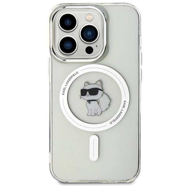 Karl Lagerfeld IML Choupette MagSafe case for iPhone 15 Pro - transparent