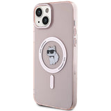 Karl Lagerfeld IML Choupette MagSafe case for iPhone 15 Plus - pink