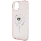 Karl Lagerfeld IML Choupette MagSafe case for iPhone 15 Plus - pink