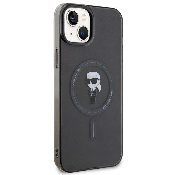 Karl Lagerfeld IML Ikonik MagSafe case for iPhone 15 Plus - black