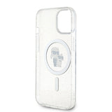 Karl Lagerfeld Karl&Choupette Glitter MagSafe case for iPhone 15 Plus - transparent