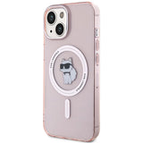 Karl Lagerfeld IML Choupette MagSafe case for iPhone 15 - pink