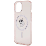 Karl Lagerfeld IML Choupette MagSafe case for iPhone 15 - pink