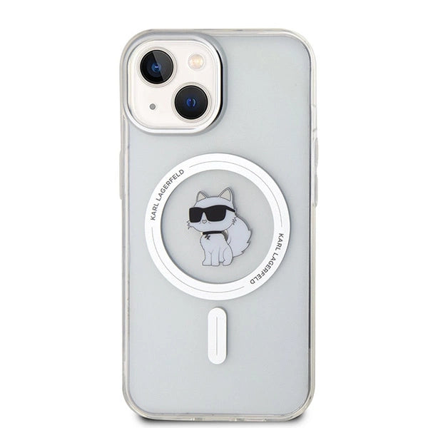Karl Lagerfeld IML Choupette MagSafe case for iPhone 15 - transparent