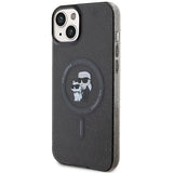 Karl Lagerfeld Karl&Choupette Glitter MagSafe case for iPhone 15 - black