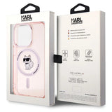 Karl Lagerfeld IML Choupette MagSafe case for iPhone 15 Pro Max - pink