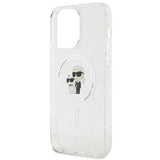 Karl Lagerfeld Karl&Choupette Glitter MagSafe case for iPhone 15 Pro Max - transparent