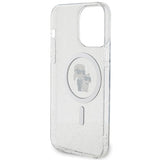 Karl Lagerfeld Karl&Choupette Glitter MagSafe case for iPhone 15 Pro Max - transparent