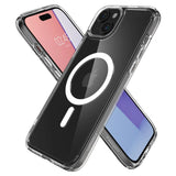 Spigen Ultra Hybrid Mag Case med MagSafe til iPhone 15 Plus - hvid