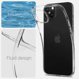 Spigen flydende krystal iPhone 15 Plus Case - klar