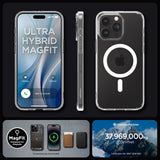 Spigen Ultra Hybrid Mag Case med MagSafe til iPhone 15 Pro Max - hvid