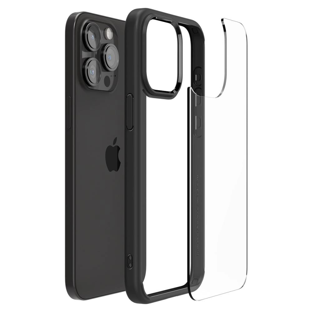 Spigen Ultra Hybrid iPhone 15 Pro Max - Matte sort