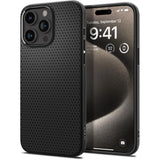 Spigen Liquid Air Case til iPhone 15 Pro Max - Matte Black