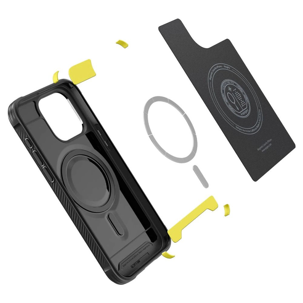 Spigen Rugged Armor Mag Case med MagSafe til iPhone 15 Pro Max - Matte Black