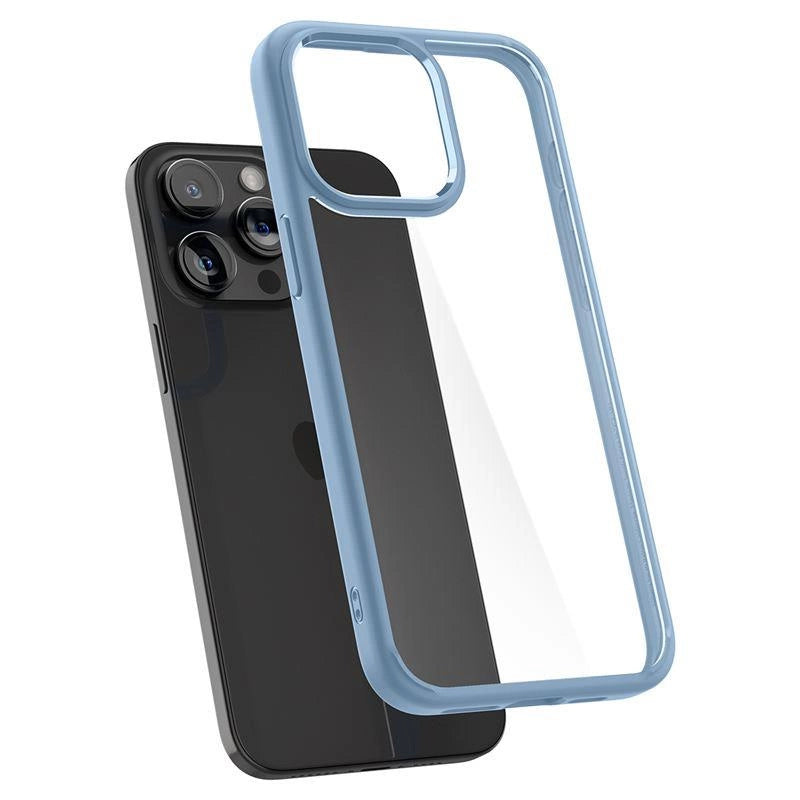Spigen Crystal Hybrid Case til iPhone 15 Pro Max - Clear Blue