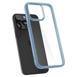 Spigen Crystal Hybrid Case til iPhone 15 Pro Max - Clear Blue