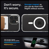 Spigen Ultra Hybrid Mag Case med MagSafe til iPhone 15 Pro - hvid