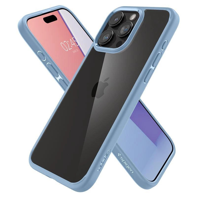 Spigen Ultra Hybrid iPhone 15 Pro Max Case - lysblå