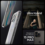 Spigen Ultra Hybrid Case til iPhone 15 Pro Max - klar