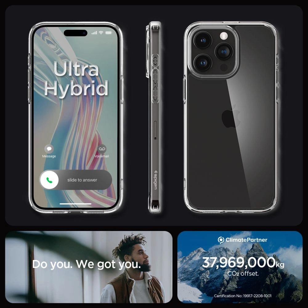 Spigen Ultra Hybrid Case til iPhone 15 Pro Max - klar