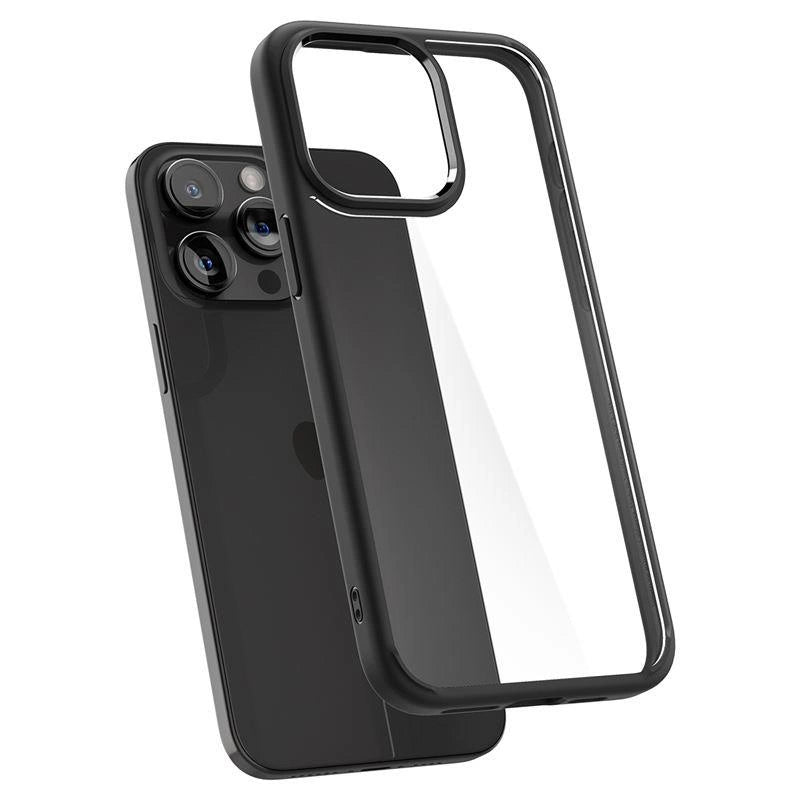 Spigen Crystal Hybrid iPhone 15 Pro Case - sort