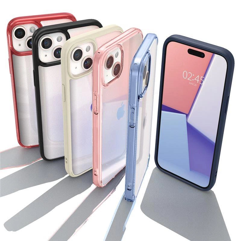 Spigen Crystal Hybrid iPhone 15 Plus Case - klarblå