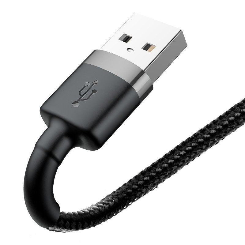 Baseus Cafule USB Lightning Cable 1,5A 2m (grå+sort)