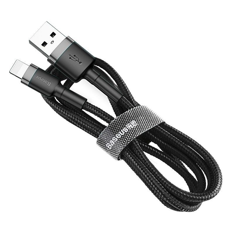 Baseus Cafule USB Lightning Cable 1,5A 2m (grå+sort)