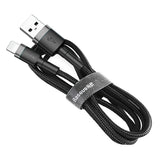 Baseus Cafule USB Lightning Cable 1,5A 2m (grå+sort)