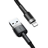 Baseus Cafule USB Lightning Cable 1,5A 2m (grå+sort)