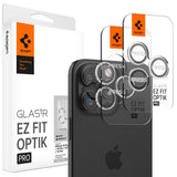 Spigen Glas.tR EZ Fit Optik Pro Camera Cover for iPhone 15 Pro / 15 Pro Max / 16 Pro / 16 Pro Max / 17 Pro / 17 Pro Max - 2 pcs.