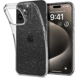 Spigen flydende krystal iPhone 15 Pro Max Case - Clear Glitter