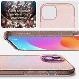 Spigen Liquid Crystal Glitter iPhone 15 Plus Case - Pink/Clear